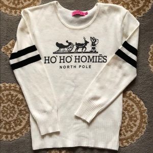 Boohoo Christmas sweater HoHoHomies small medium